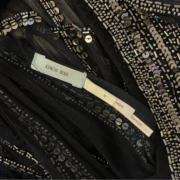 Kimchi Blue Black and Silver Sequin Beaded Tank Top - Picture 5 of 5